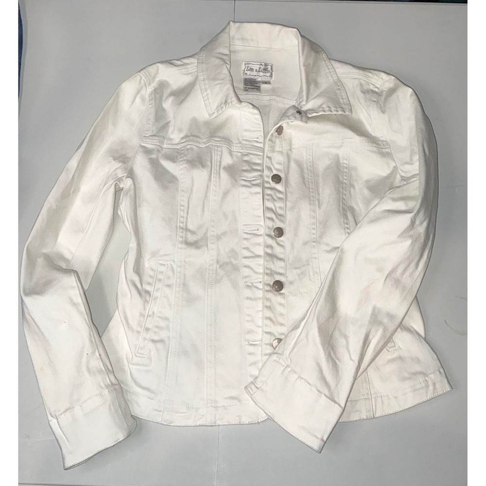 Y2K White stretch bottom down Jacket Size S
